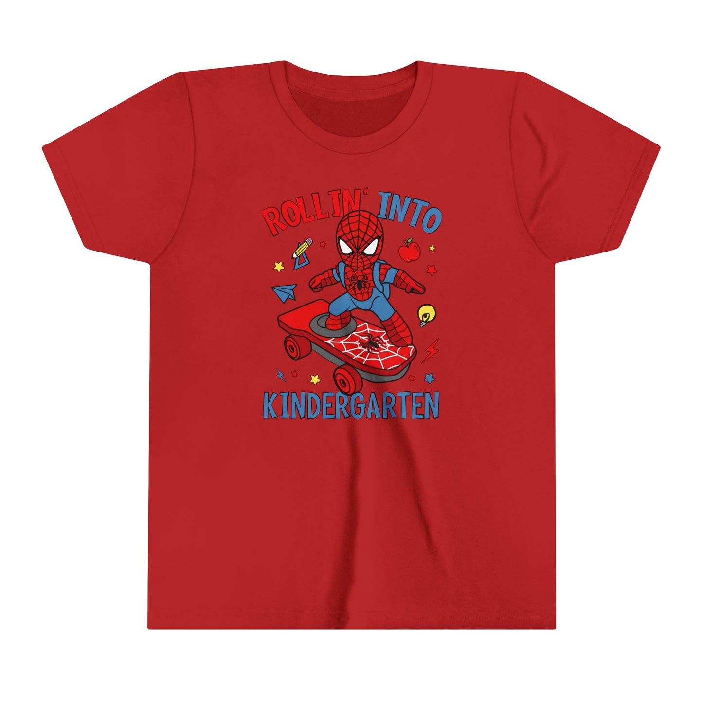 Rollin' Into Kindergarten Youth Short Sleeve Tee