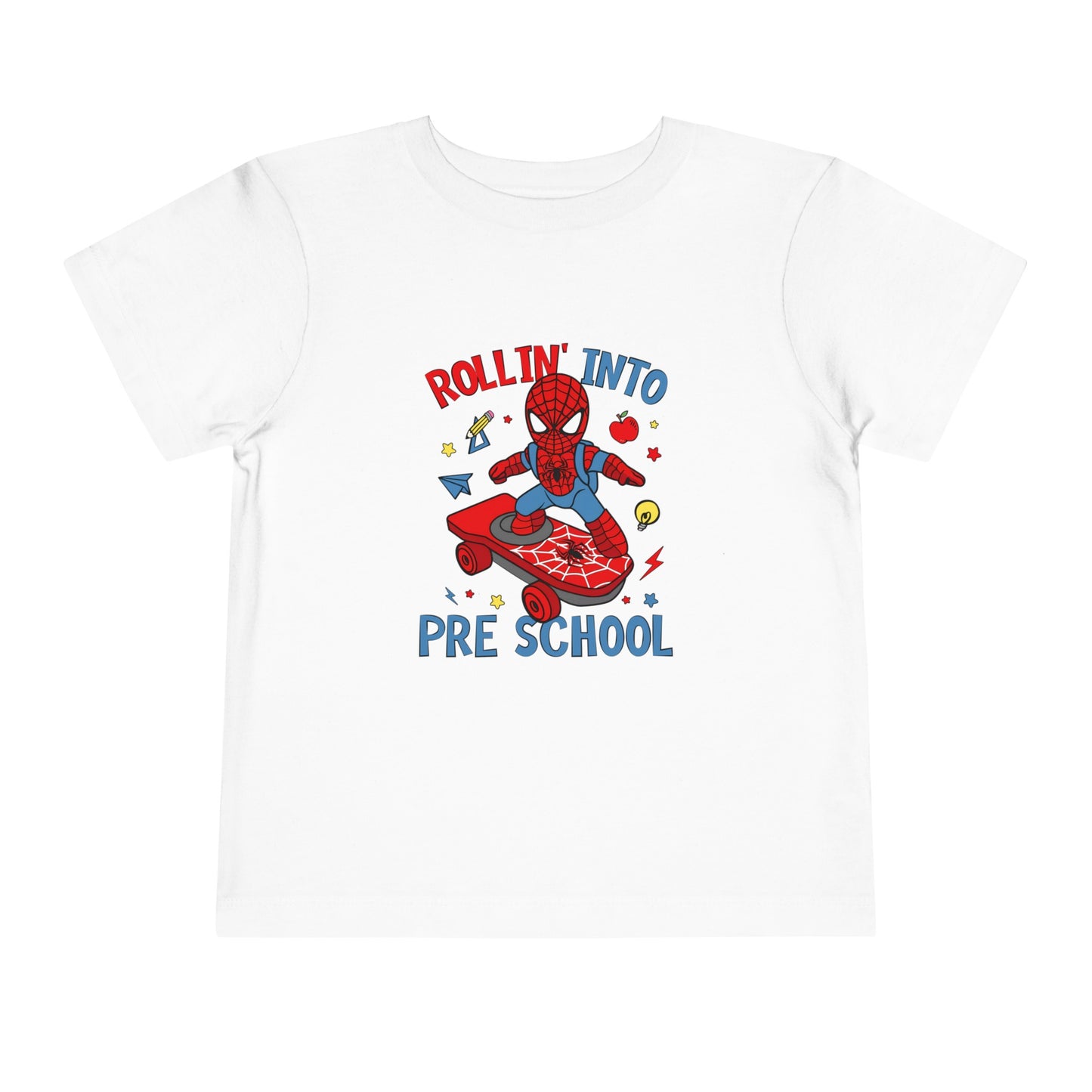 Rollin' Into Preschool Toddler Short Sleeve Tee