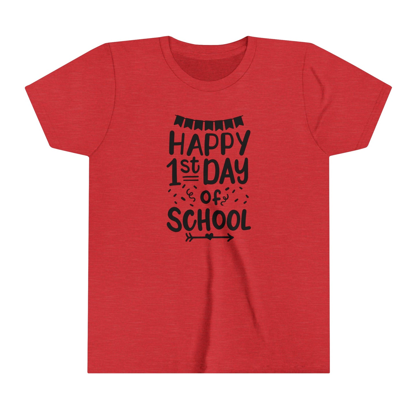 Happy 1st Day of School Youth Short Sleeve Tee