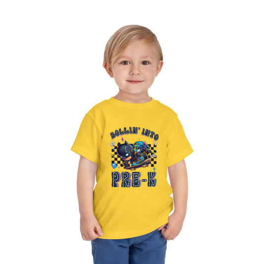 BATMAN - Rollin' Into Pre-K Toddler Short Sleeve Tee