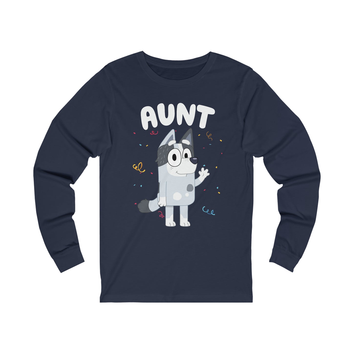 Aunt Bluey Birthday long sleeve Tshirt