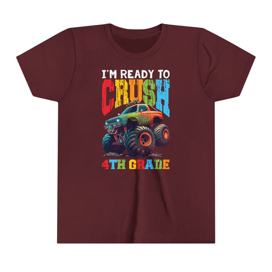 I'm Ready to Crush 4th Grade Youth Short Sleeve Tee