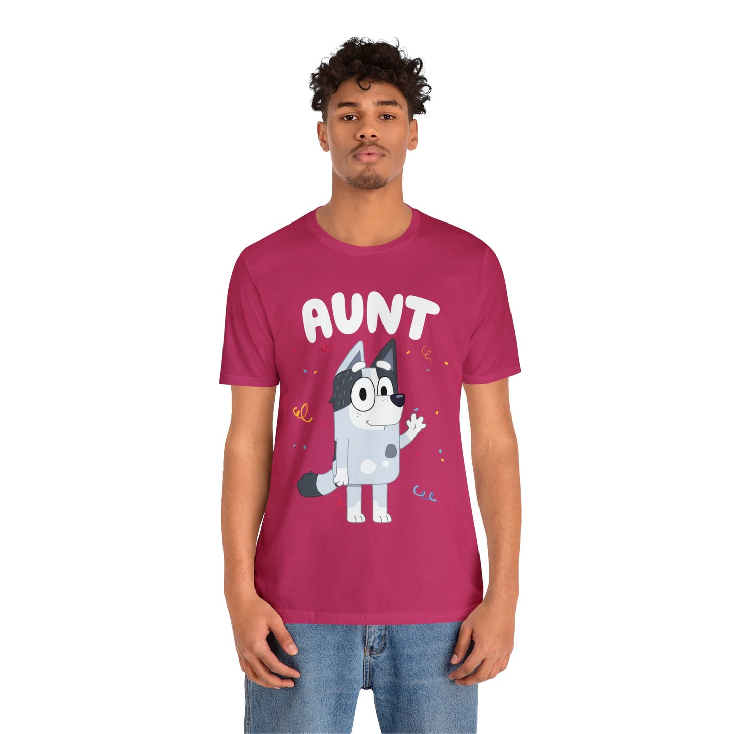 Aunt Bluey Birthday short sleeve Tshirt