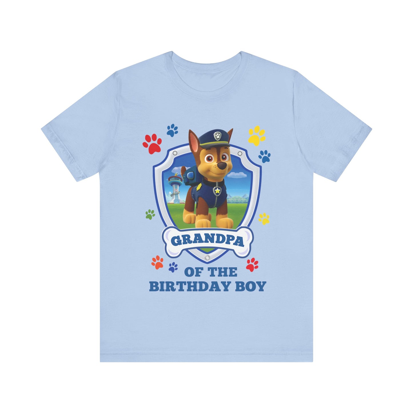 Grandpa of the Birthday Boy Jersey Short Sleeve Tee