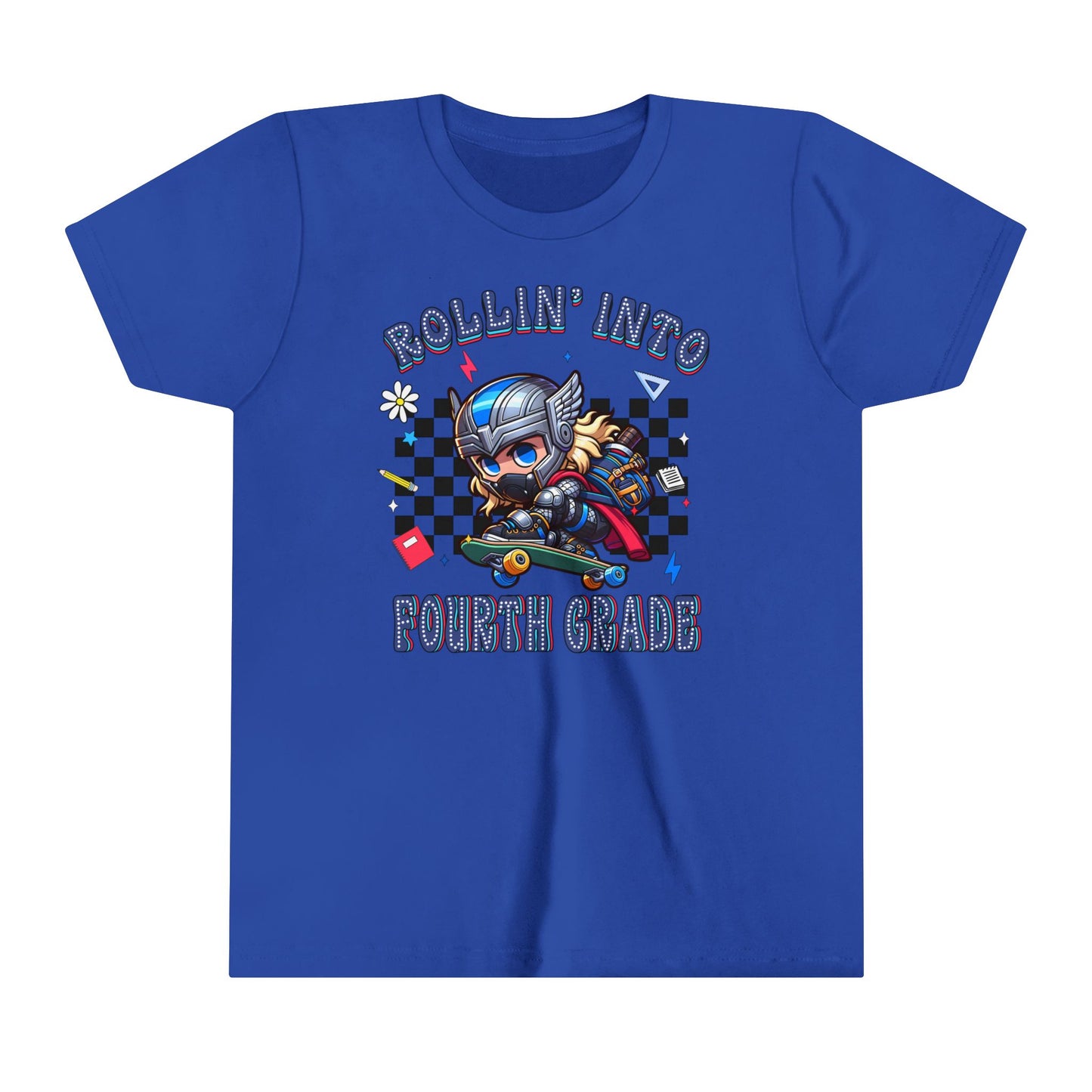 THOR - Rollin' Into 4th Grade Youth Short Sleeve Tee