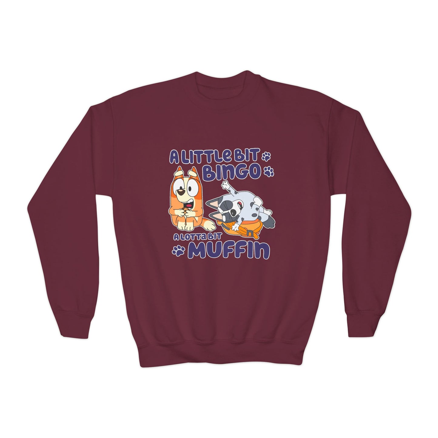 A Little Bit  .. A Lot a Bit  Youth Crewneck Sweatshirt