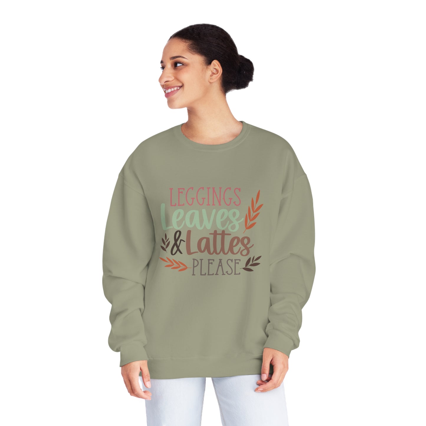 Leggings, Leaves & Lattes Please Crewneck Sweatshirt