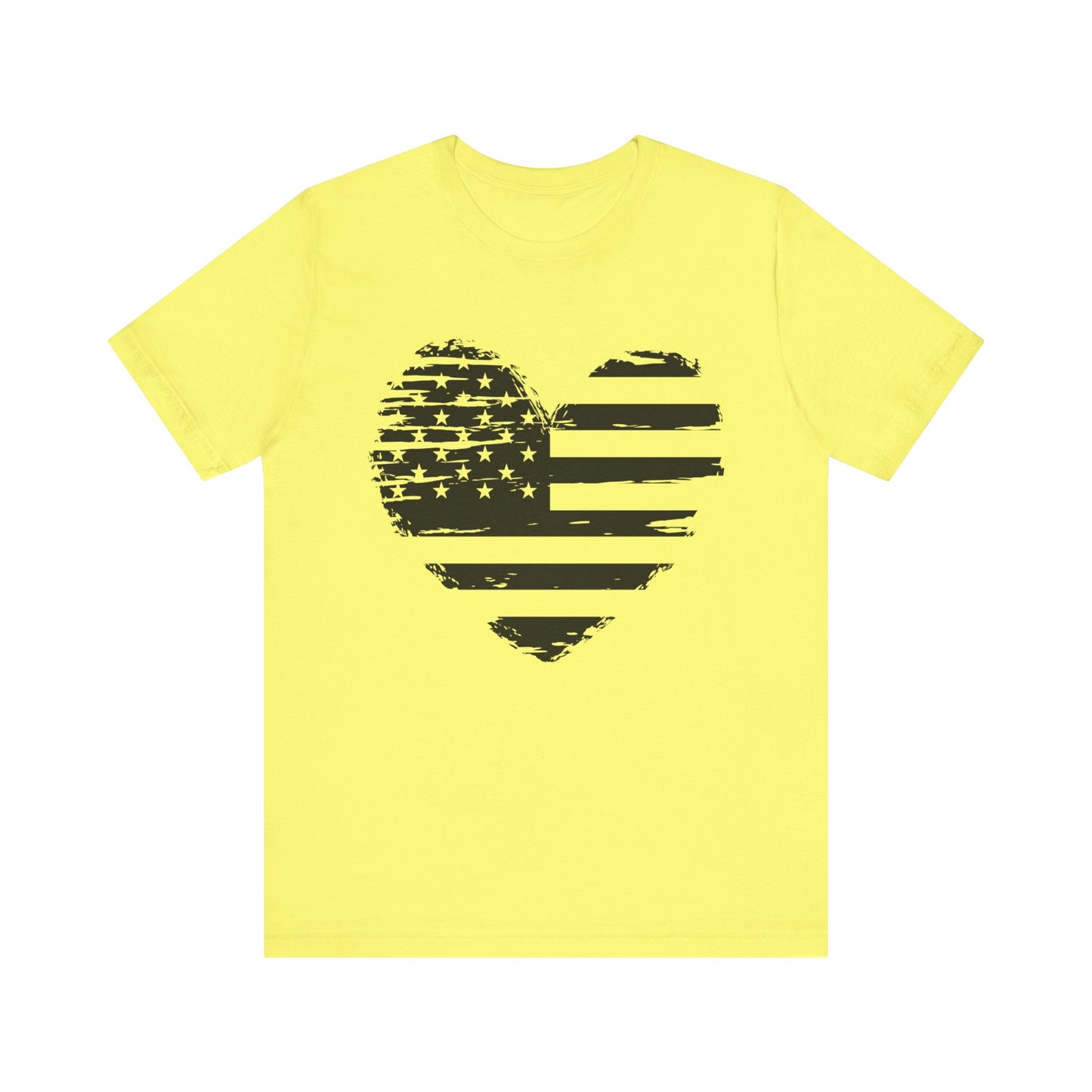 Heart flag Jersey Short Sleeve Tee