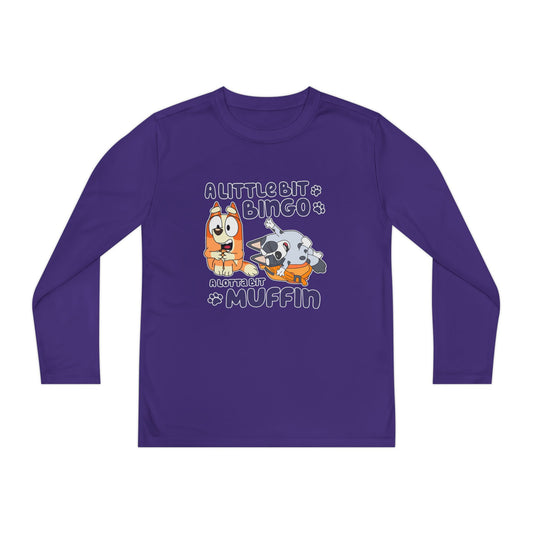 A Little Bit  .. A Lot a bit  Youth Long Sleeve Competitor Tee
