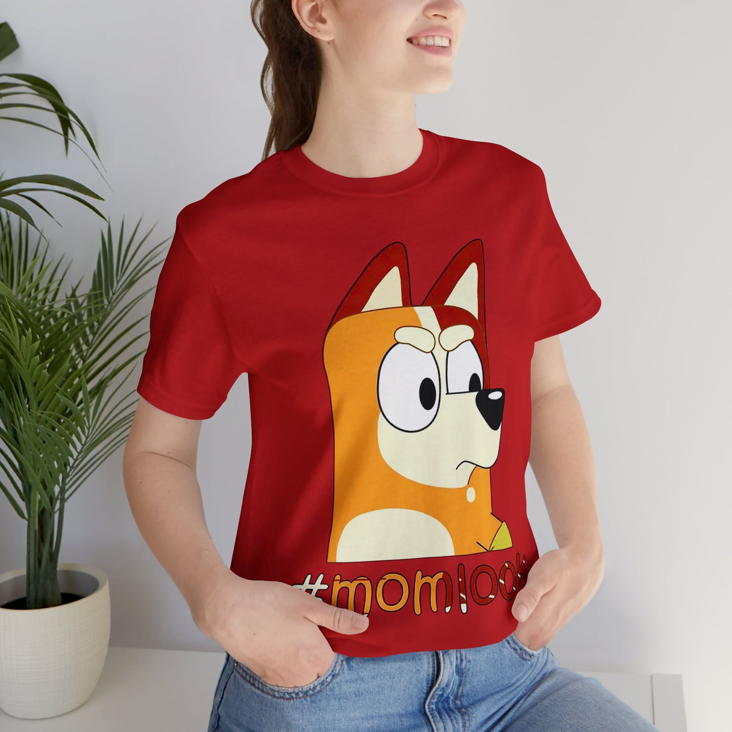 Chilli Heeler #momlook Short Sleeve Tshirt
