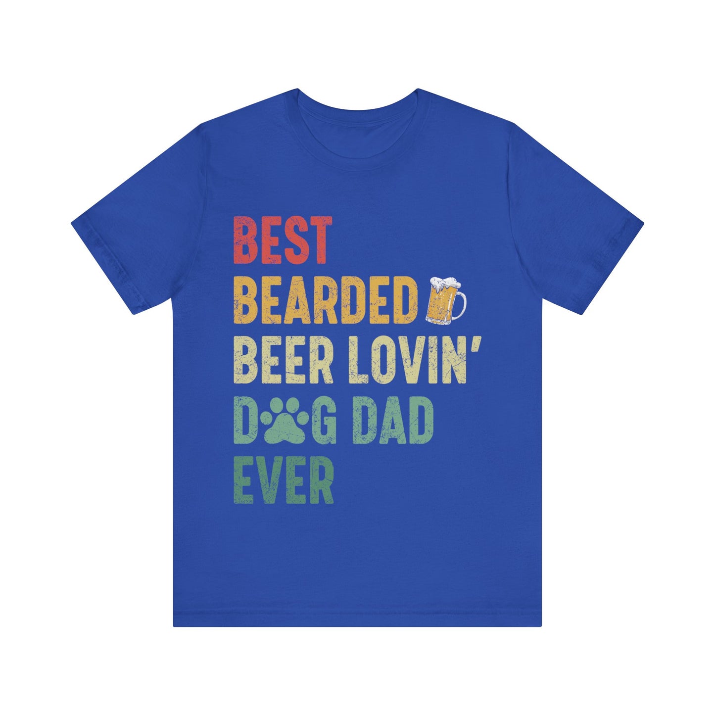 Best Dog Dad Jersey Short Sleeve Tee