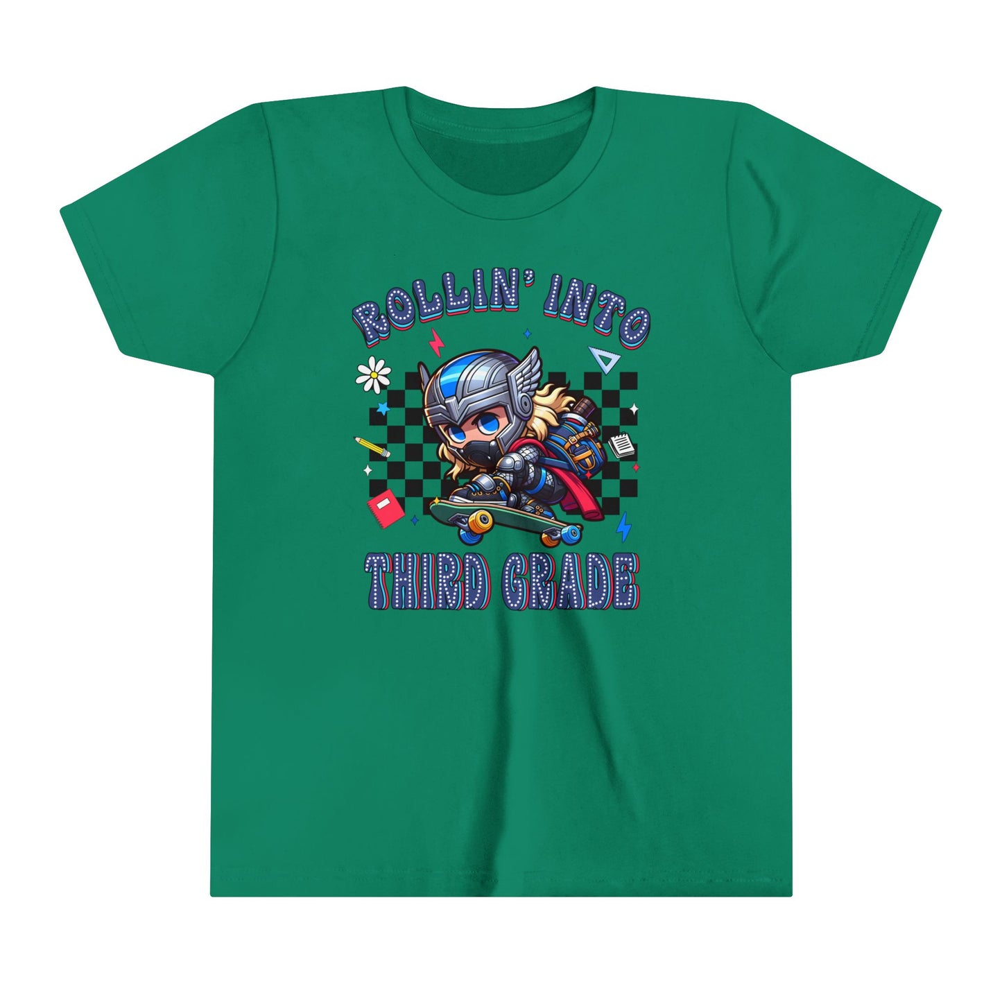 THOR - Rollin' Into 3rd Grade Youth Short Sleeve Tee