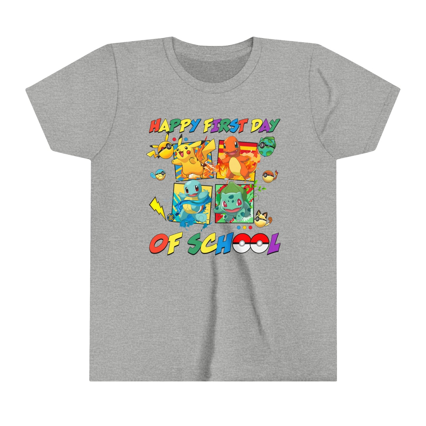 Happy First Day of School Youth Short Sleeve Tee