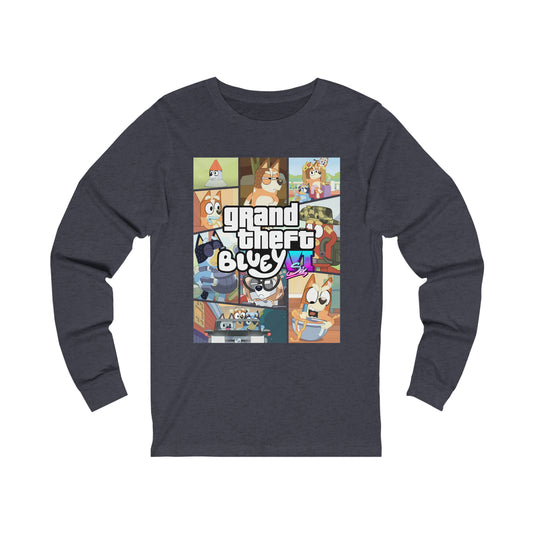 Grand Theft Bluey Long Sleeve Tshirt