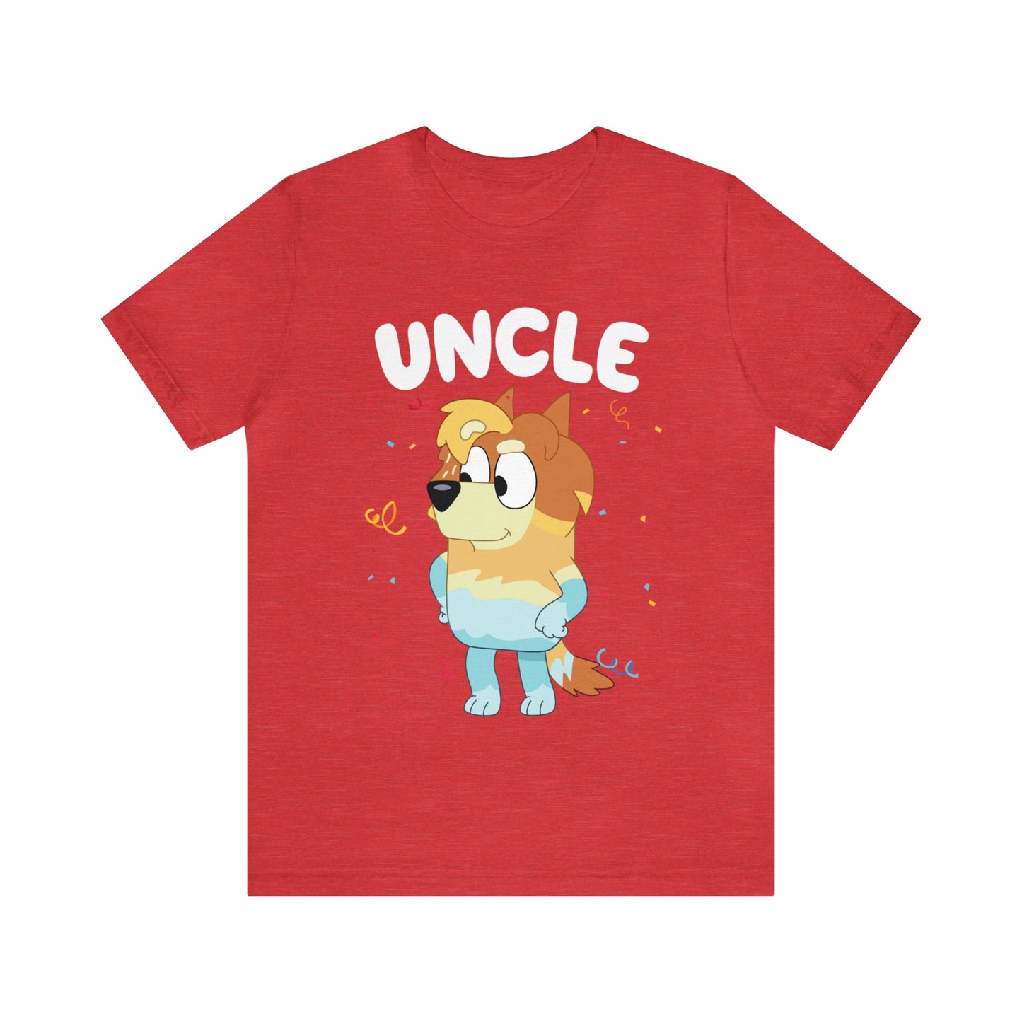 Uncle Bluey Birthday Short sleeve Tshirt