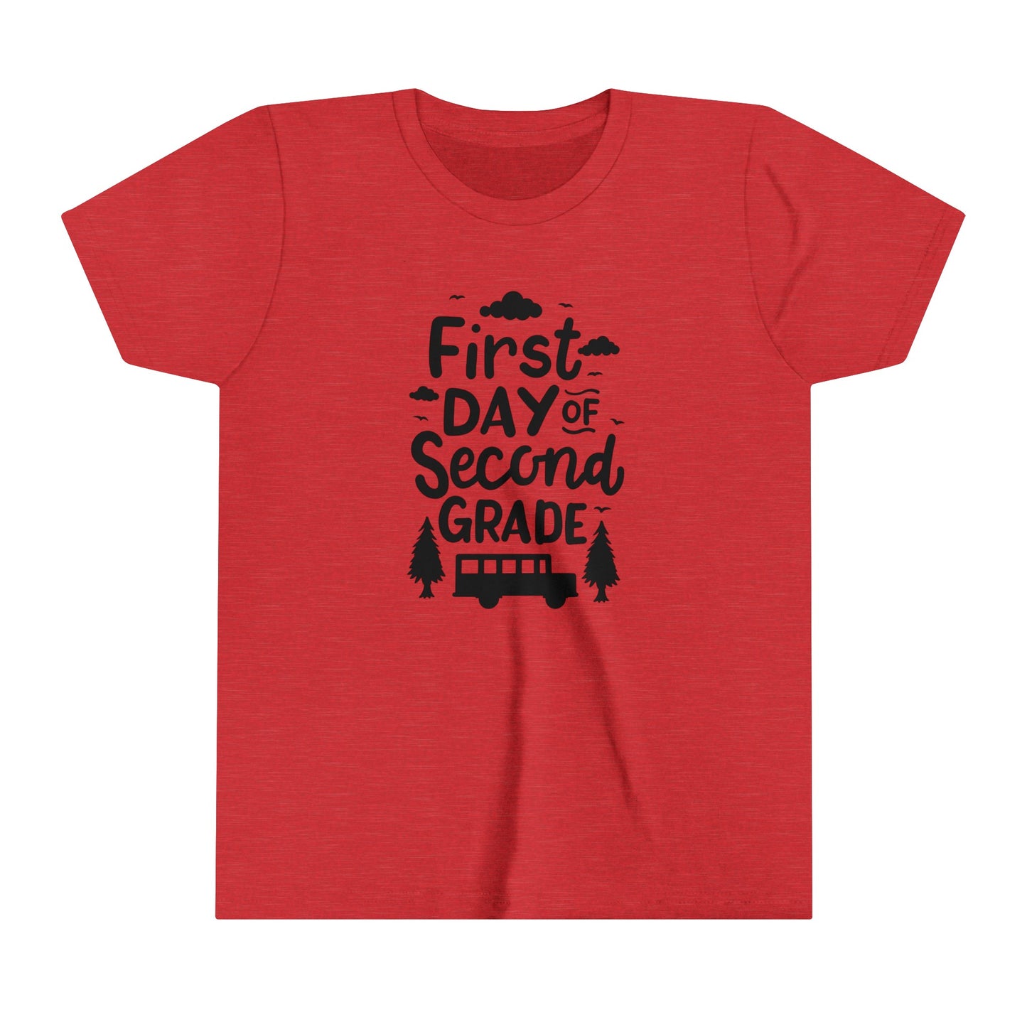 First Day of Second Grade Youth Short Sleeve Tee