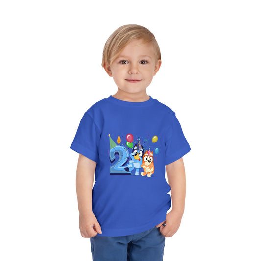 2nd Birthday Toddler Short Sleeve Tee