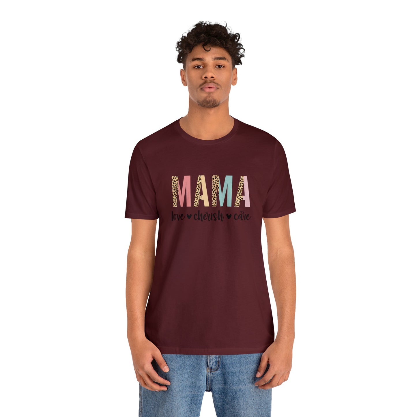 MAMA Leopard print short sleeve tshirt