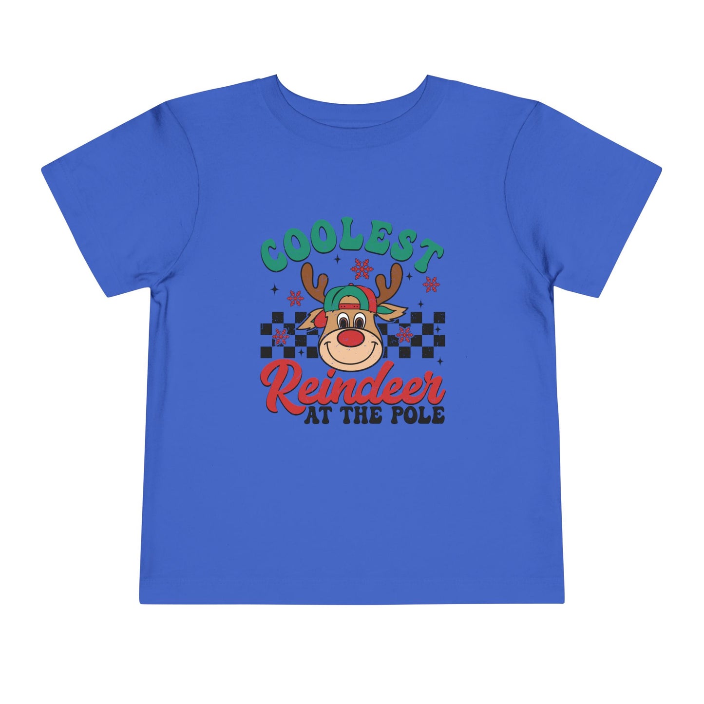 Coolest Reindeer at the Pole Toddler Short Sleeve Tee