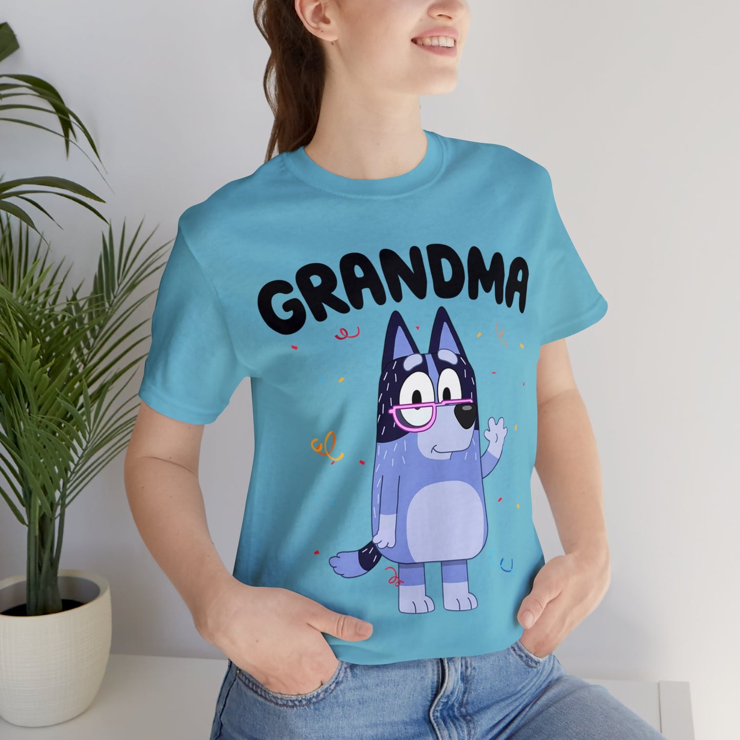 Grandma Bluey Birthday short sleeve Tshirt