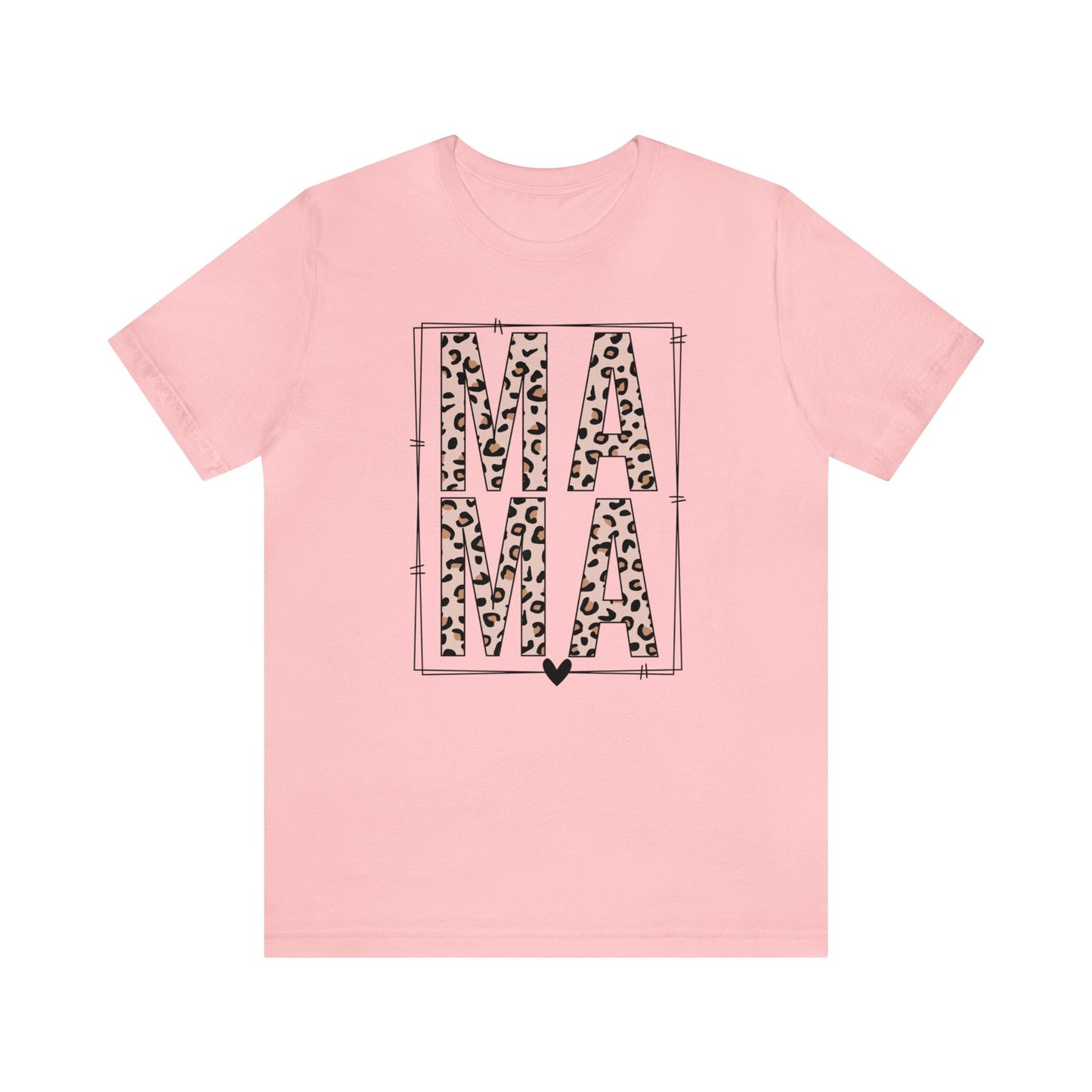 MAMA Leopard print short sleeve tshirt