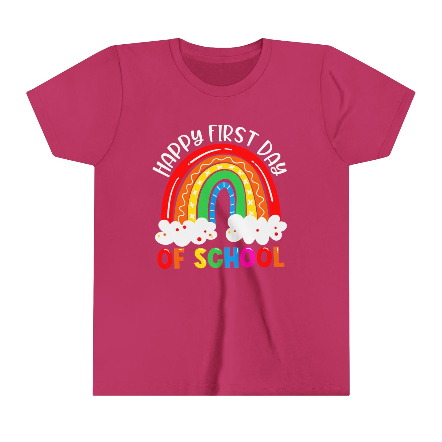 Happy First Day of School Youth Short Sleeve Tee