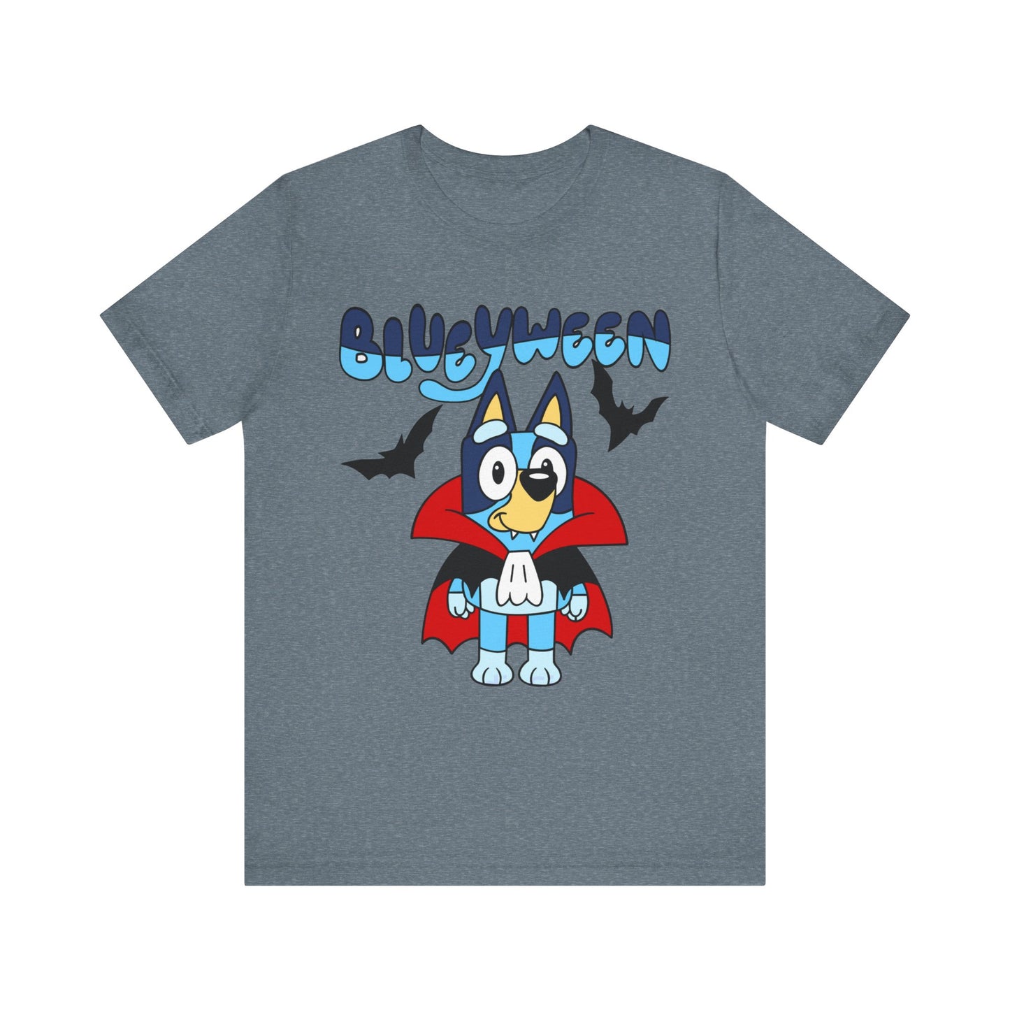 Blueyween "Blue Vampire" (front and back) Jersey Short Sleeve Tee