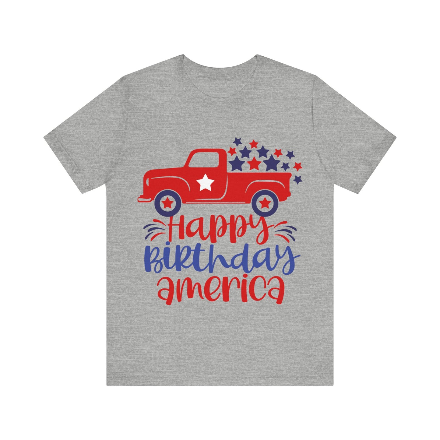 Happy Birthday America Jersey Short Sleeve Tee