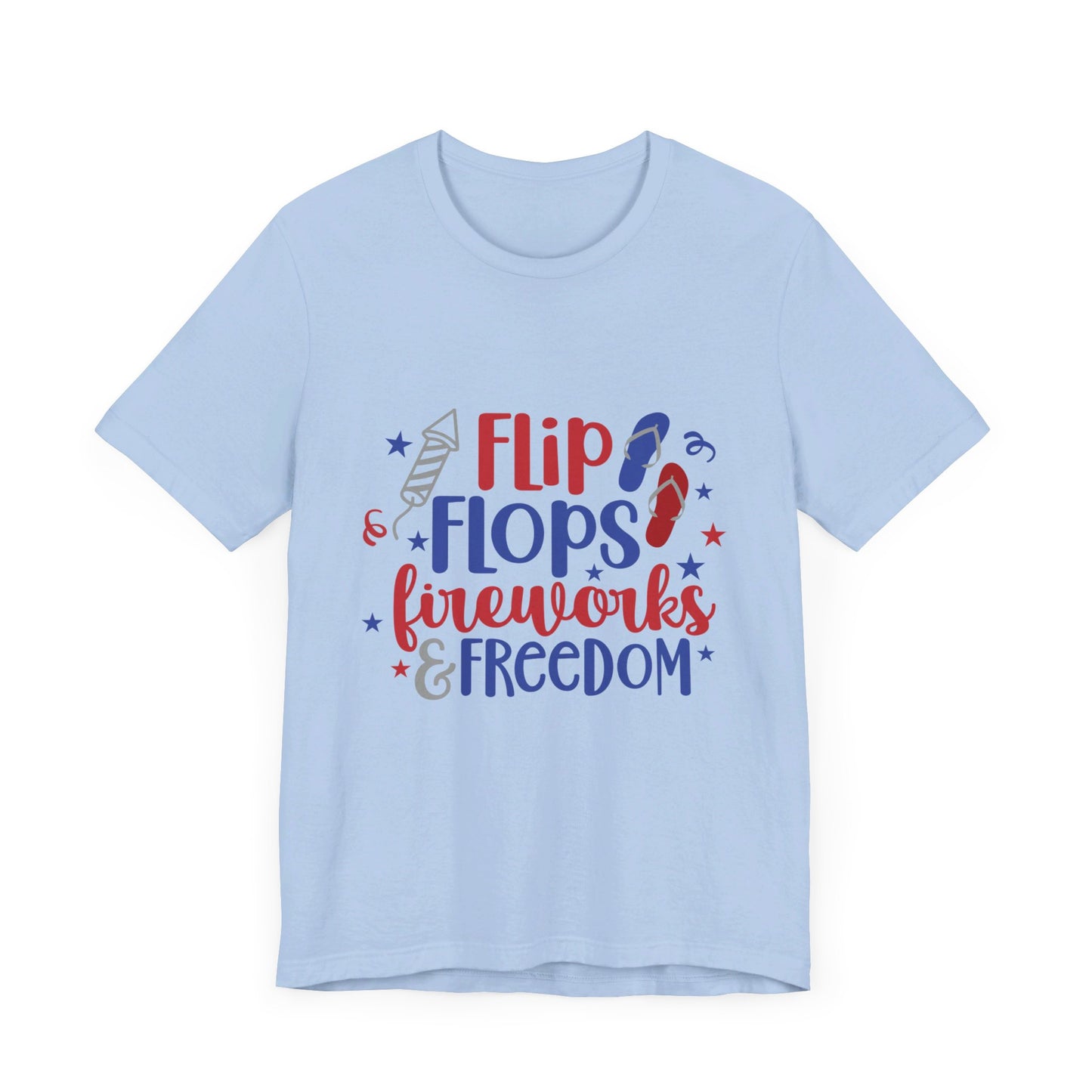 Flip Flops & Fireworks Jersey Short Sleeve Tee