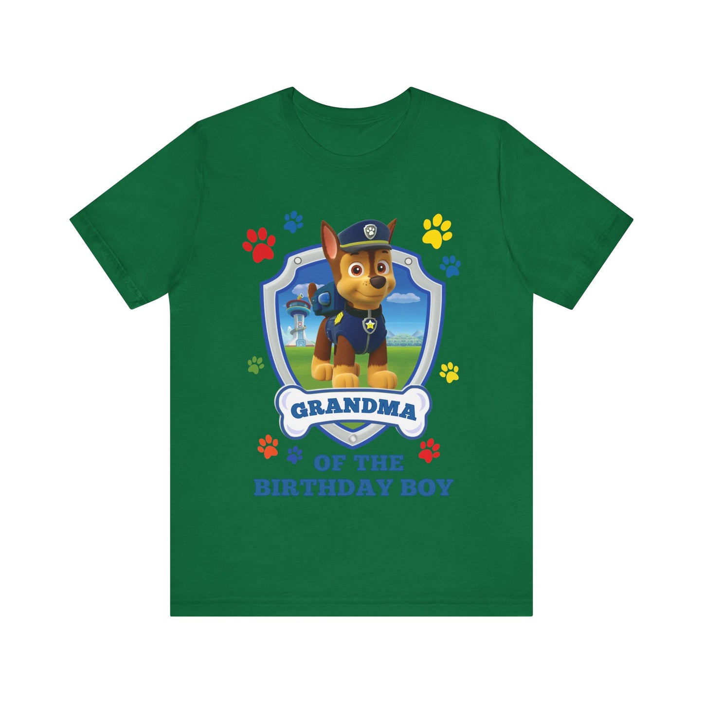 Grandma of the Birthday Boy Jersey Short Sleeve Tee