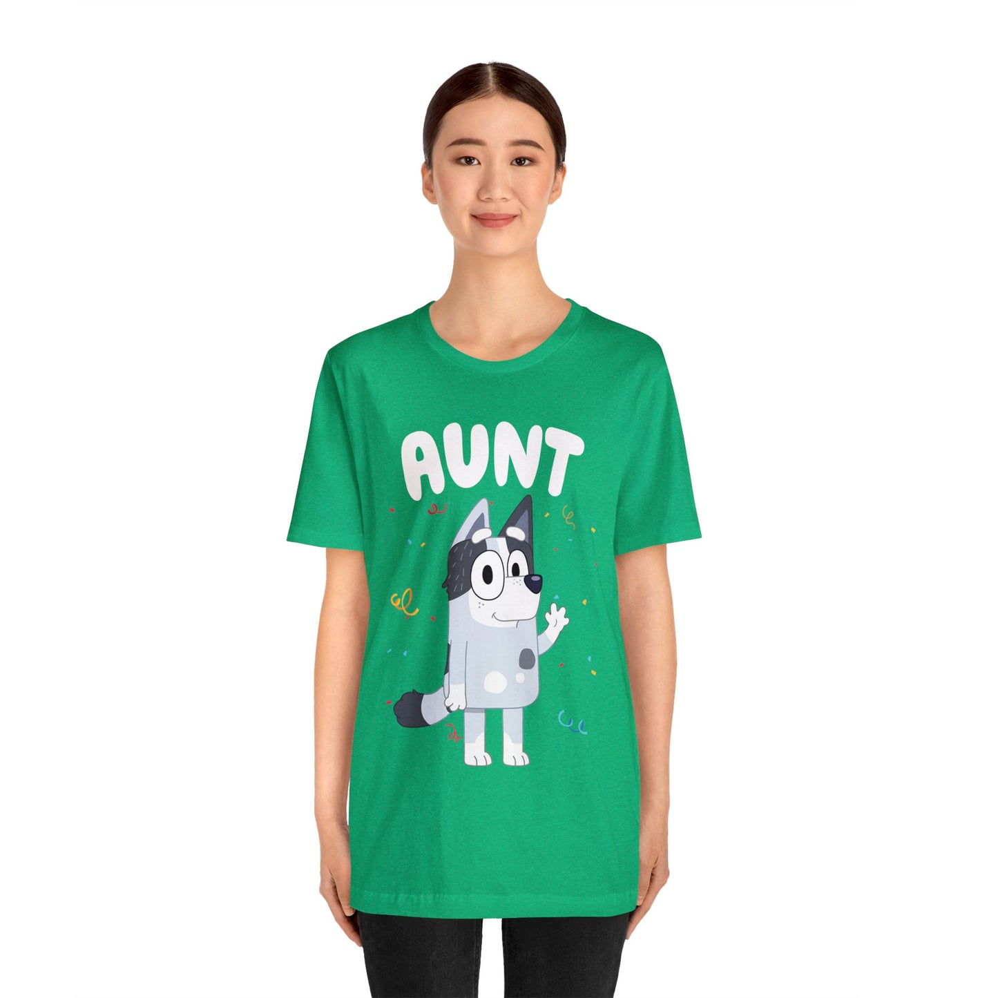 Aunt Bluey Birthday short sleeve Tshirt