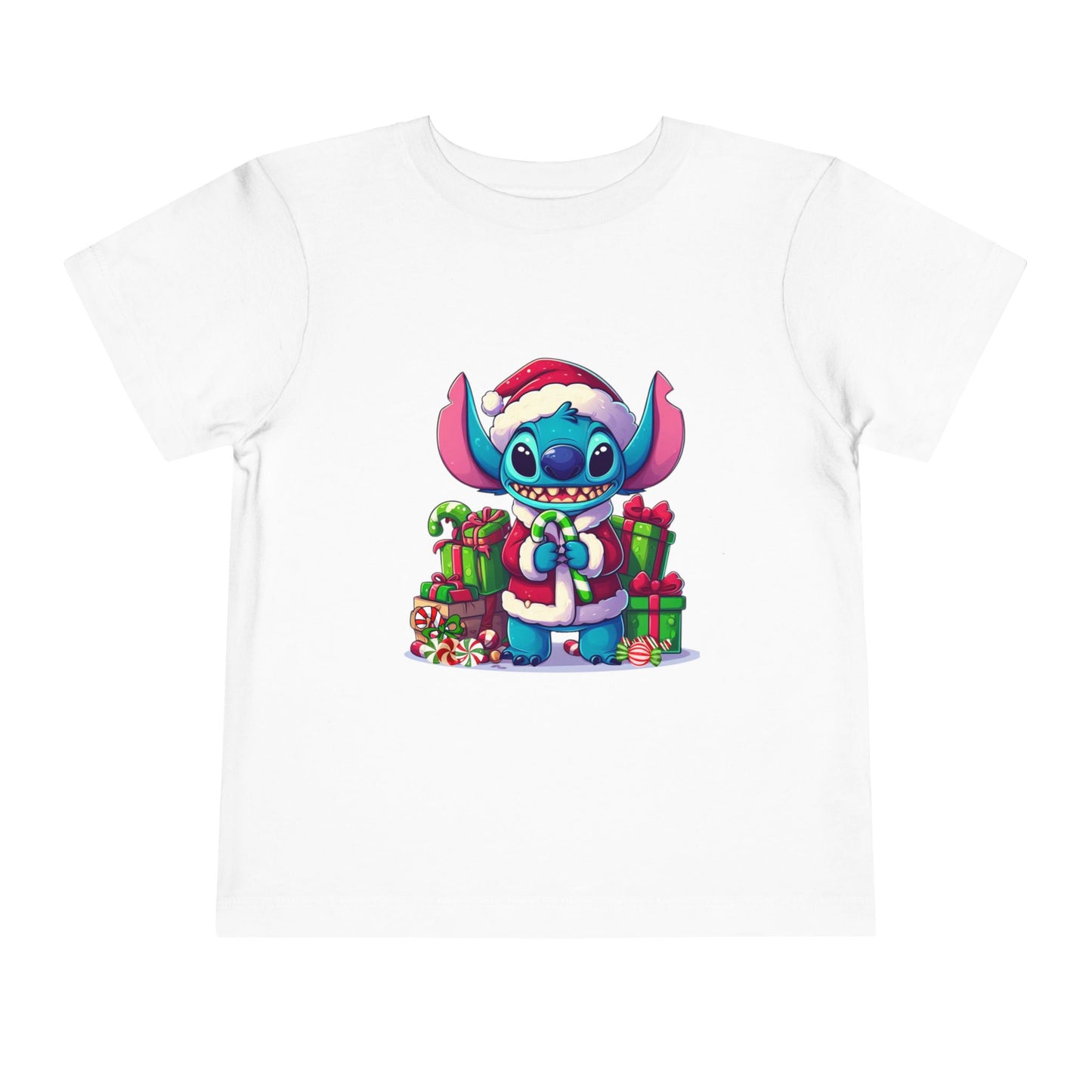 Christmas-Stitch Toddler Short Sleeve Tee