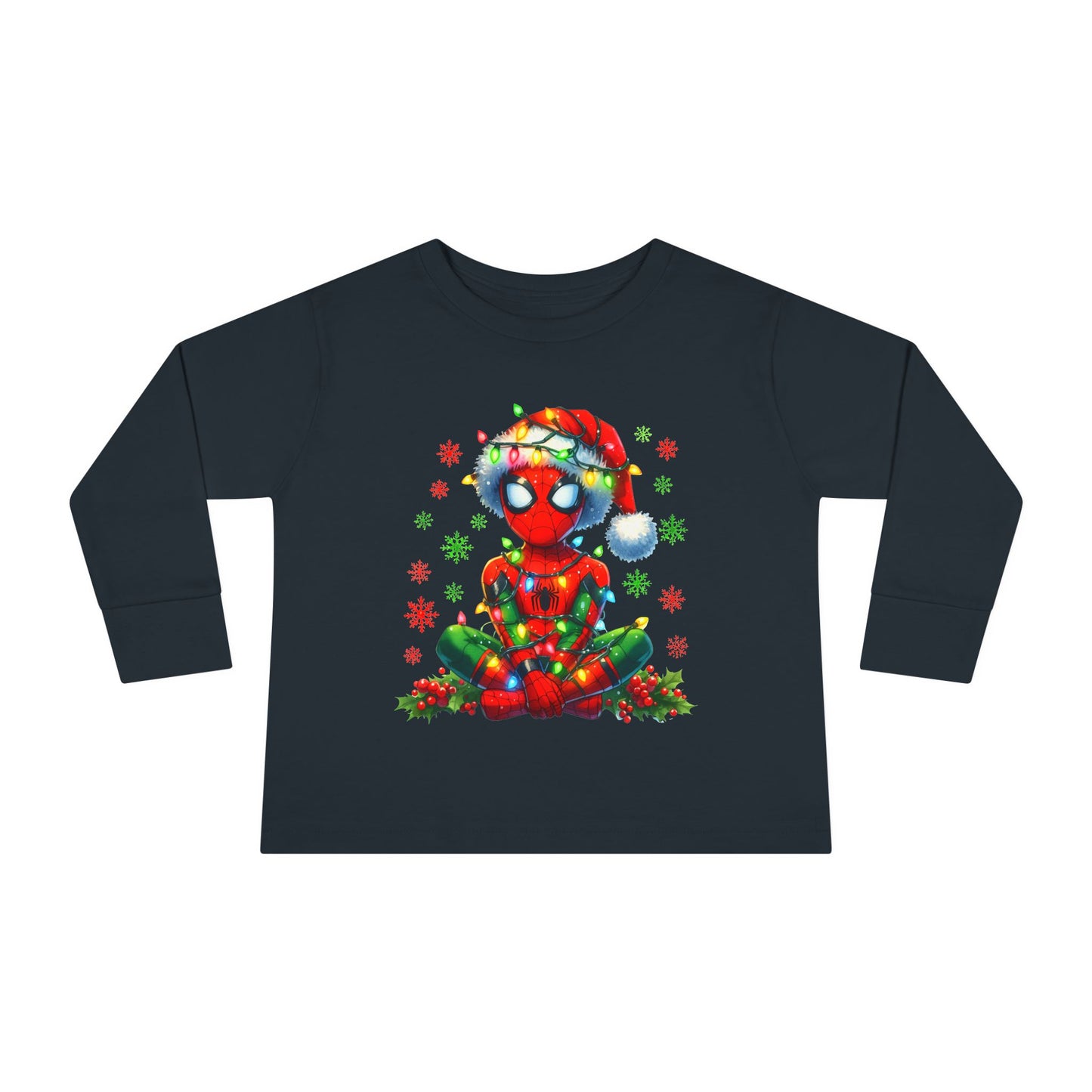 Spidey Christmas Toddler Long Sleeve Tee
