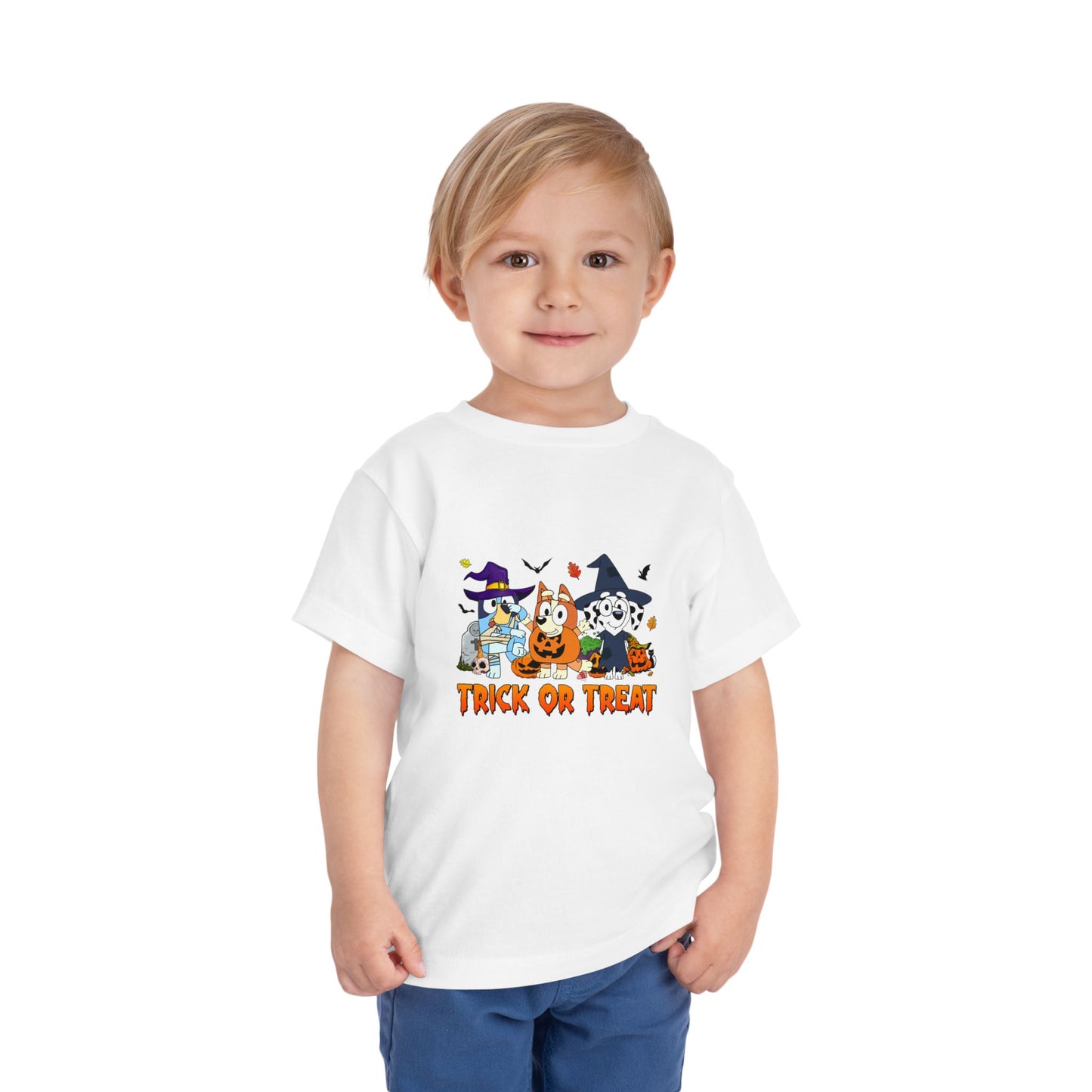 Bluey-Bingo-Chloe Trick or Treat Toddler Short Sleeve Tee