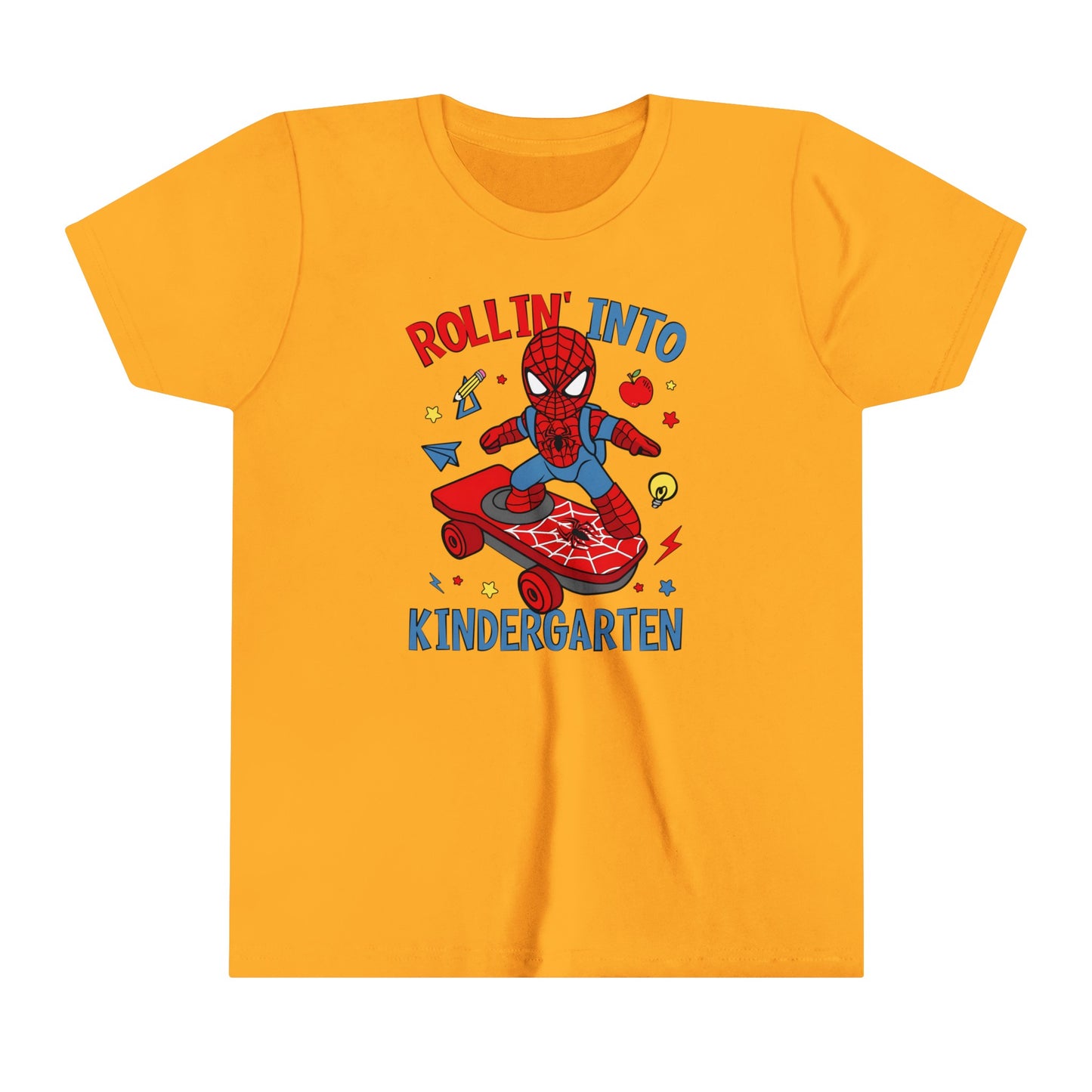 Rollin' Into Kindergarten Youth Short Sleeve Tee