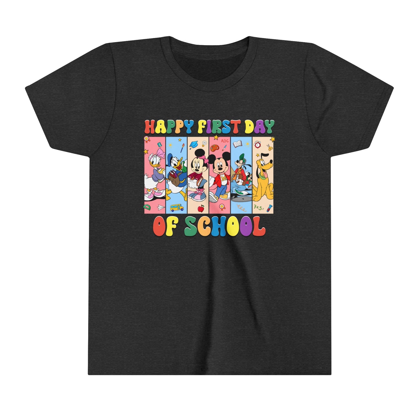 Happy First Day of School Youth Short Sleeve Tee