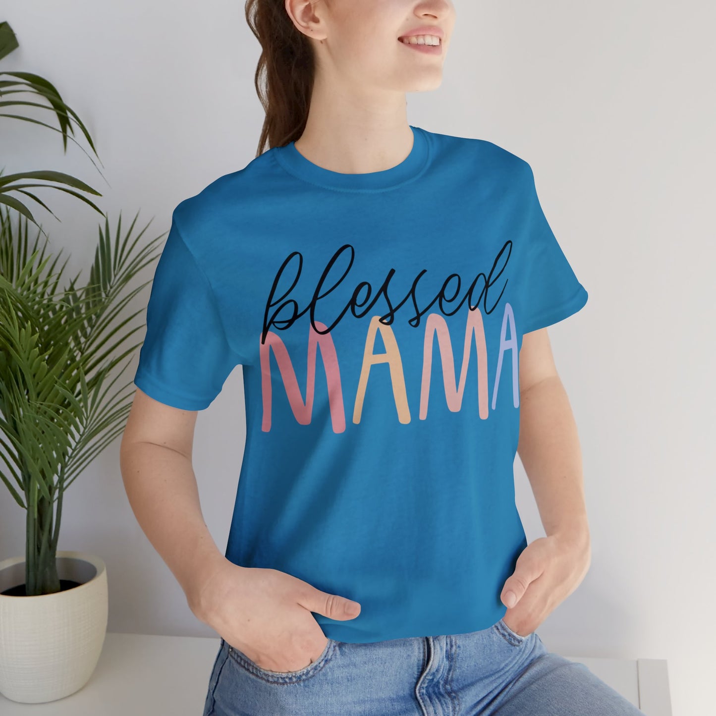 Blessed Mama short sleeve tshirt
