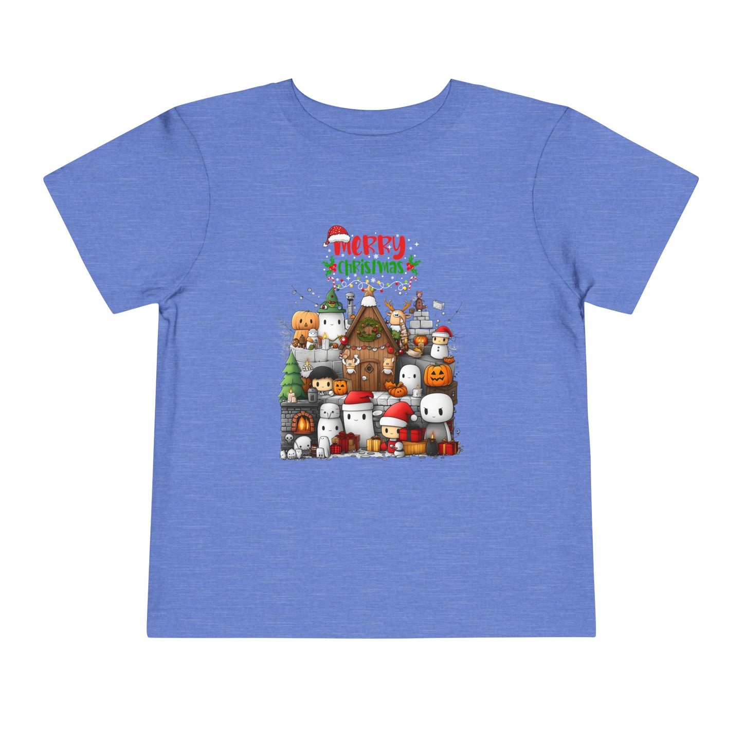 Merry Mine-craft Christmas Toddler Short Sleeve Tee