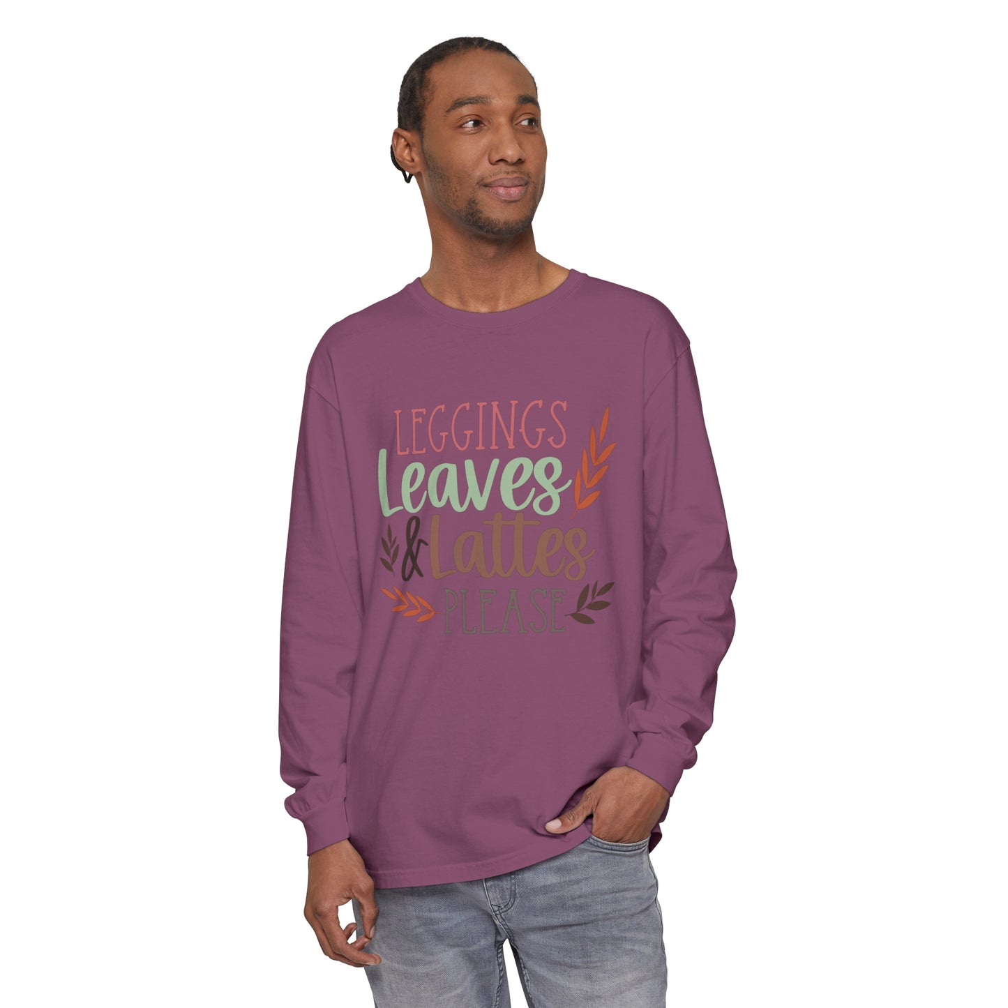 Leggings, Leaves & Lattes Please Long Sleeve T-Shirt
