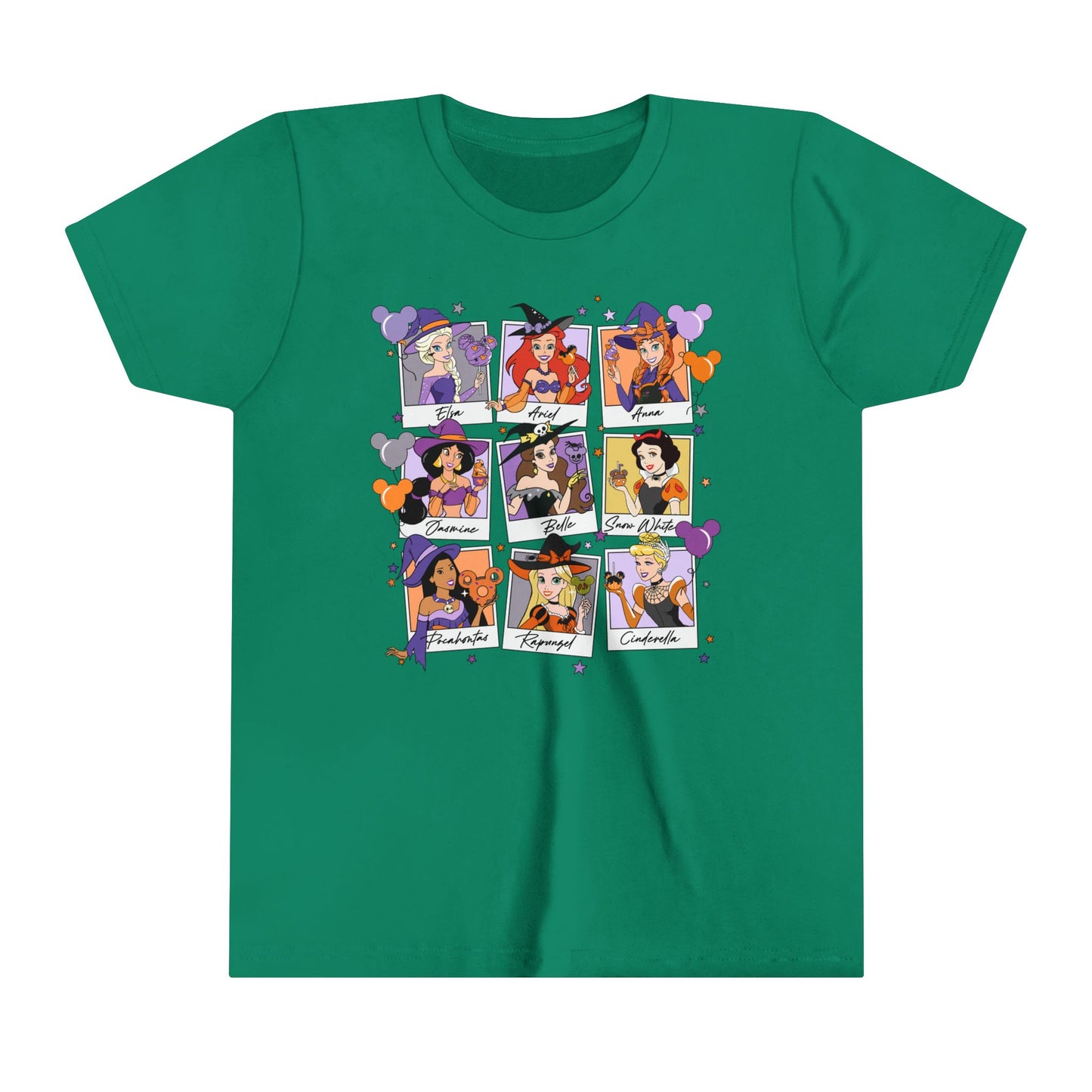 Disney Princess Halloween Youth Short Sleeve Tee