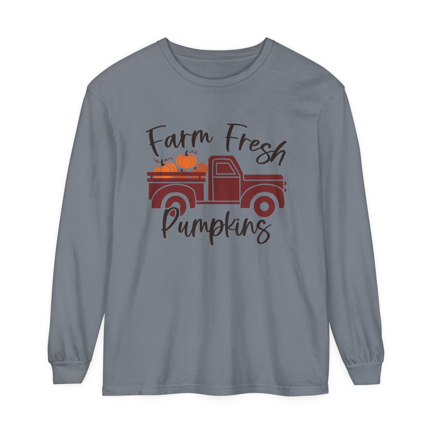 Farm Fresh Pumpkins Long Sleeve T-Shirt