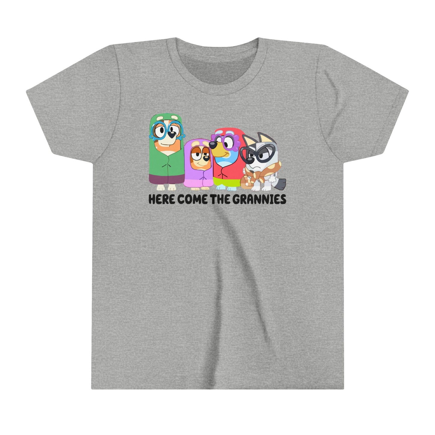 Here Comes the Grannies Youth Short Sleeve Tshirt