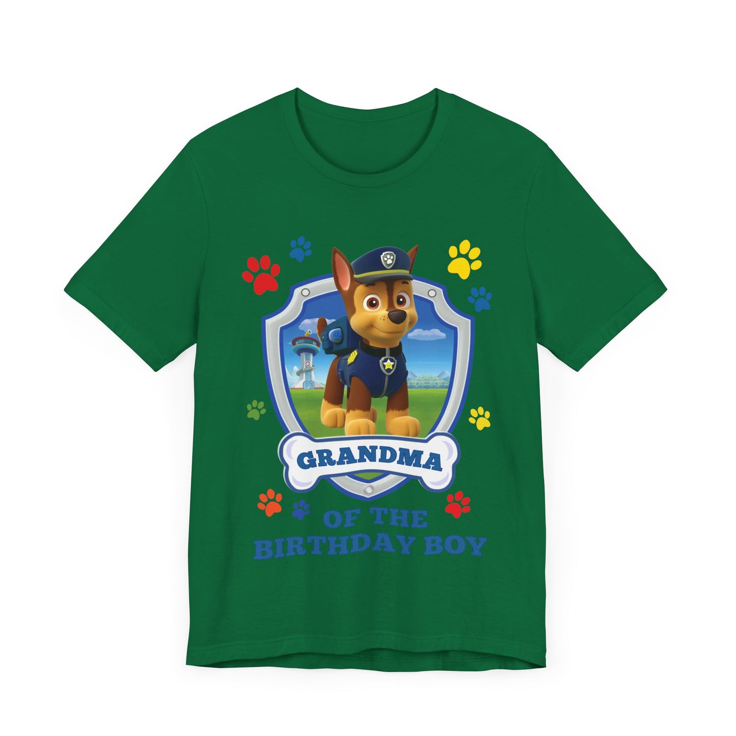 Grandma of the Birthday Boy Jersey Short Sleeve Tee