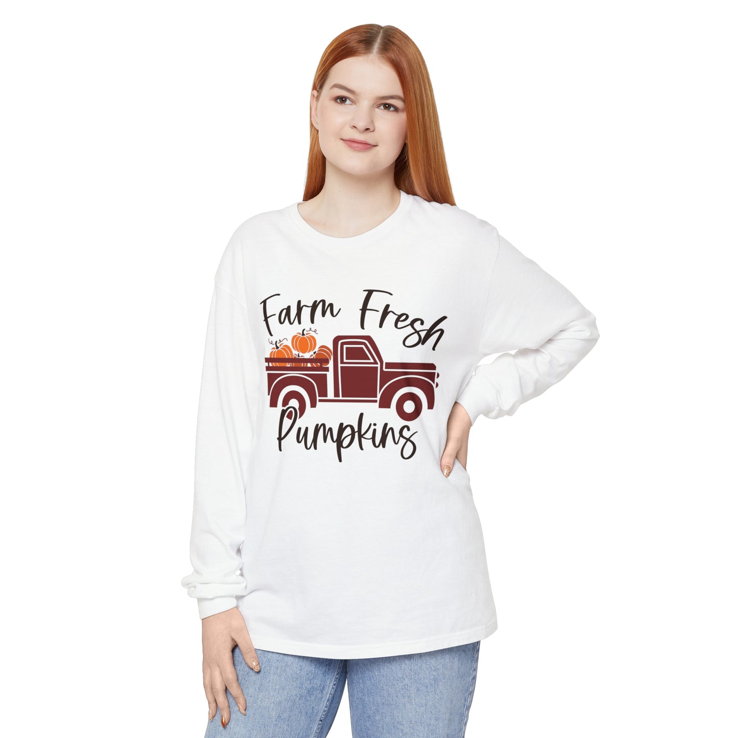 Farm Fresh Pumpkins Long Sleeve T-Shirt