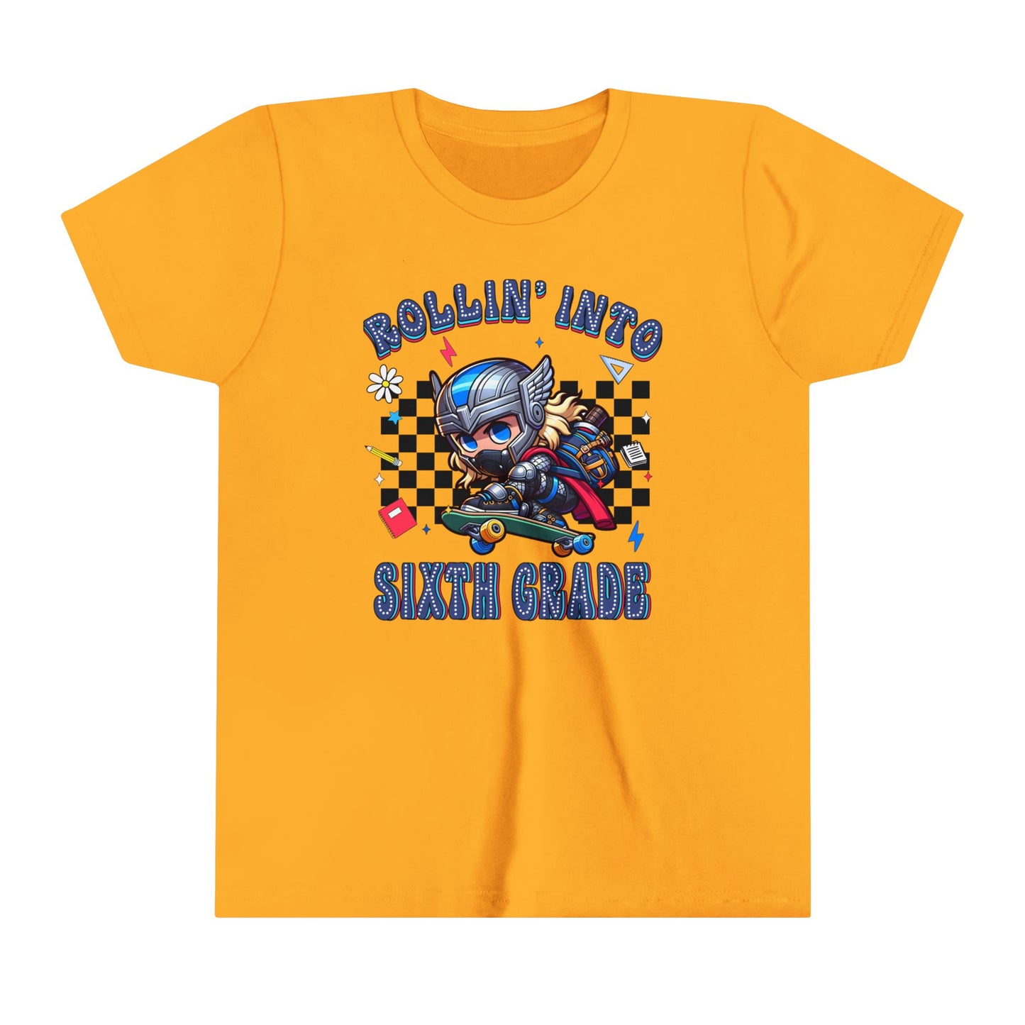 THOR - Rollin' Into 6th Grade Youth Short Sleeve Tee