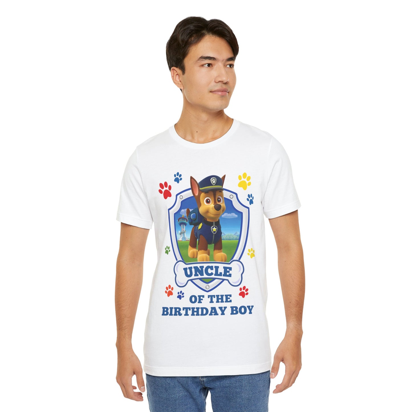Uncle of the Birthday Boy Jersey Short Sleeve Tee