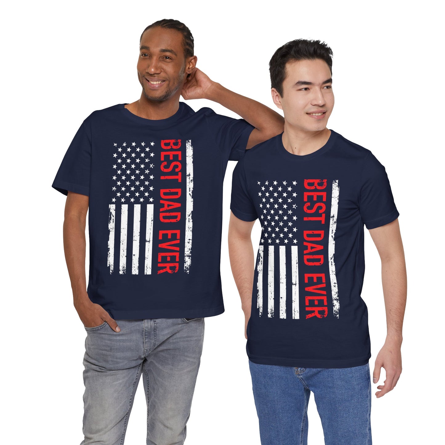 Best Dad Ever Jersey Short Sleeve Tee