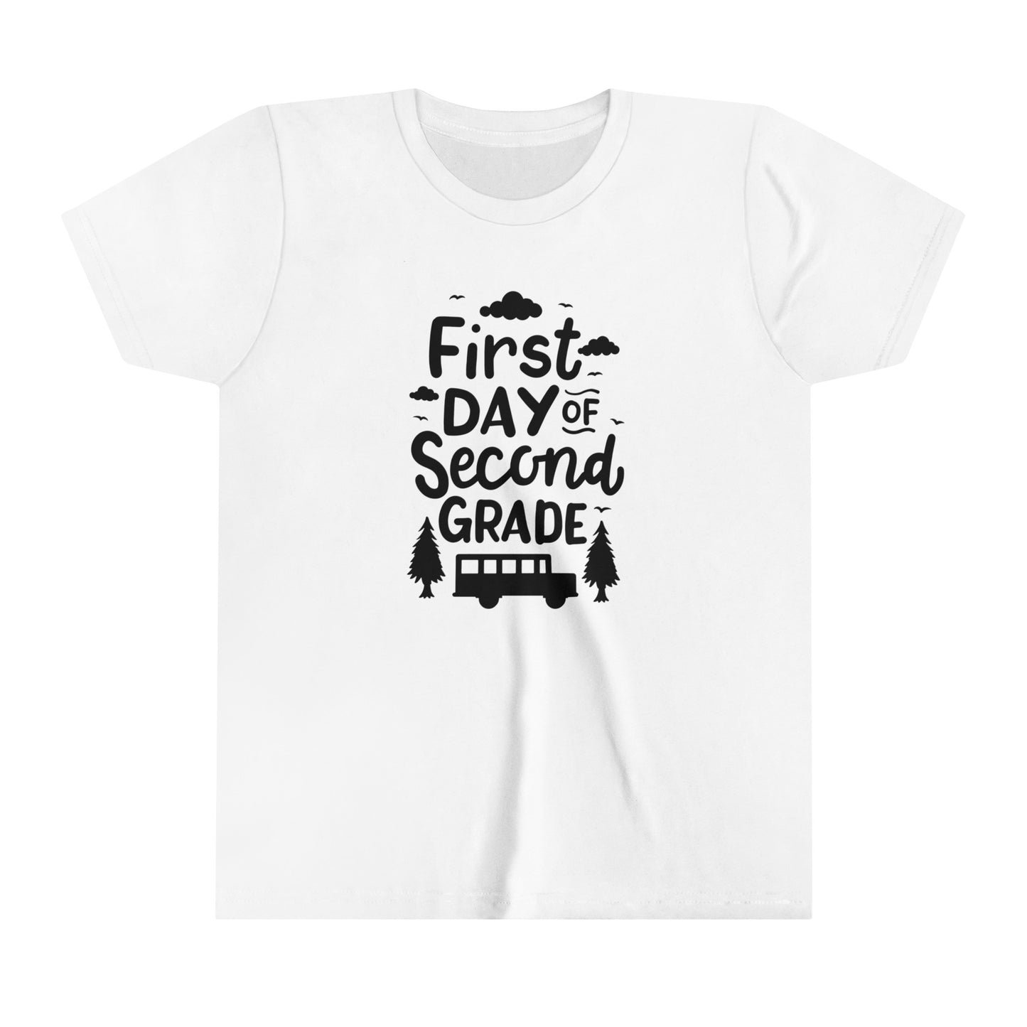 First Day of Second Grade Youth Short Sleeve Tee