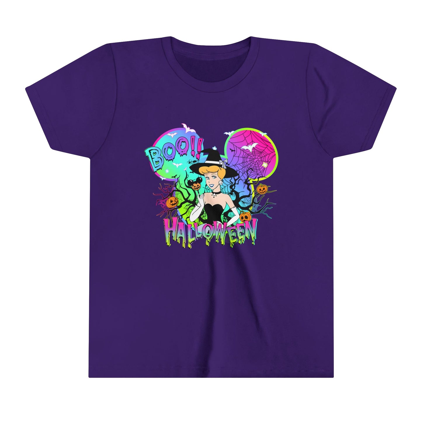 Cinderella Boo! Halloween Youth Short Sleeve Tee