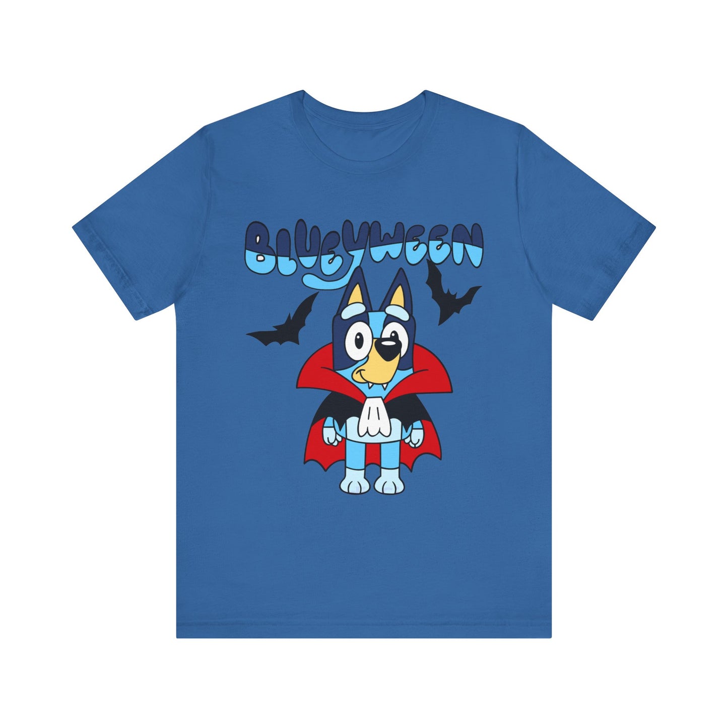 Blueyween "Blue Vampire" (front and back) Jersey Short Sleeve Tee